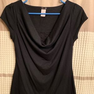 Maurice’s cowl/lace neck ladies dress top